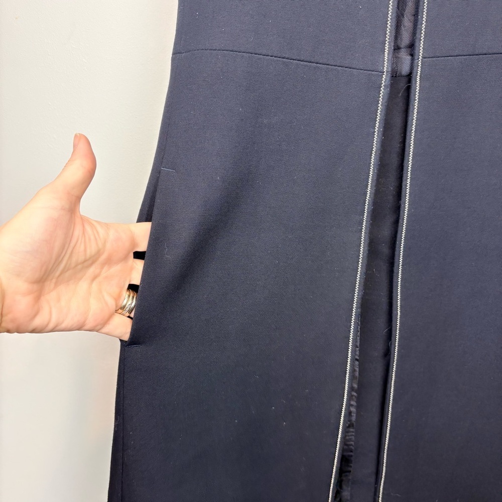 Zara Vest with navy with White Piping - Picture 5 of 13